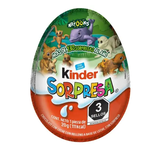 [100770] Kinder Sorpresa Natoons x20g (8x12)