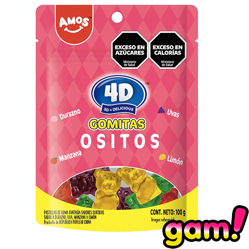 [100778] Gomita 4D Amos Ositos x100g (12x12)