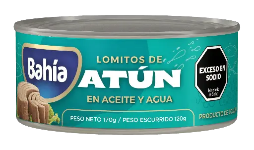 [100785] Lomitos de Atún en Aceite y Agua Bahía x170g (x48)