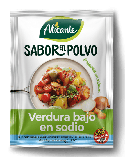 [100816] Sabor en Polvo Alicante Verdura Bajo en Sodio sin Tacc x7,5g (10x12)