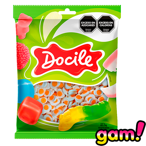 [100817] Goma Docile Huevo Frito x1kg (x12)